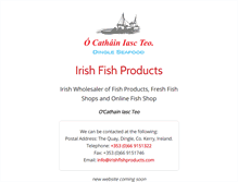 Tablet Screenshot of irishfishproducts.com